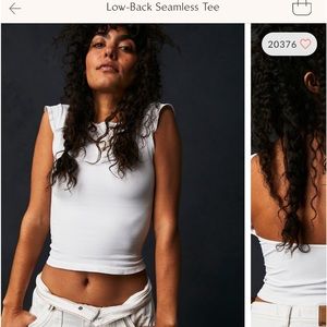 Free People Low-Back seamless tee